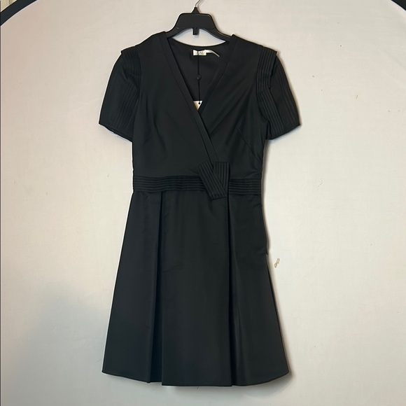 Max Studio Black Fit & Flare Mini Dress with V-Neck - Picture 1 of 9